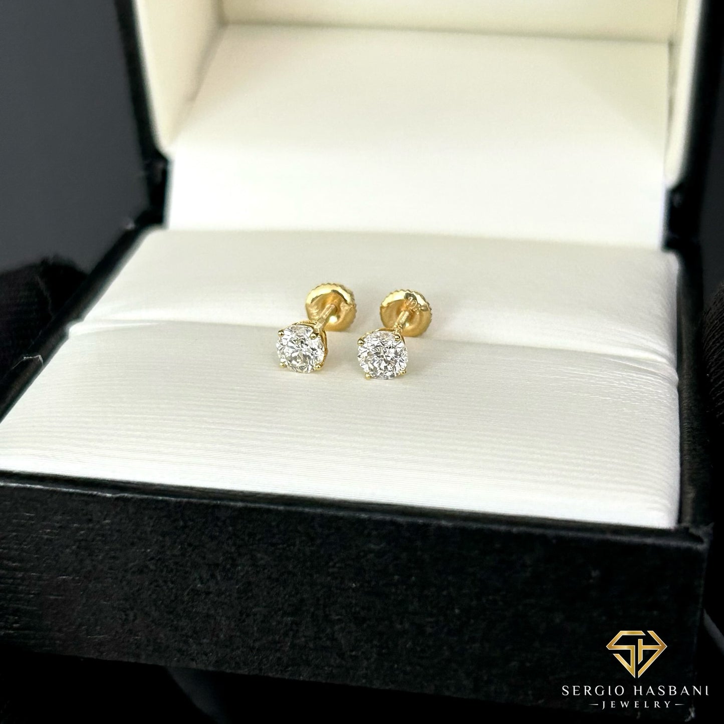 10K 0.55ct Diamond Stud Earrings