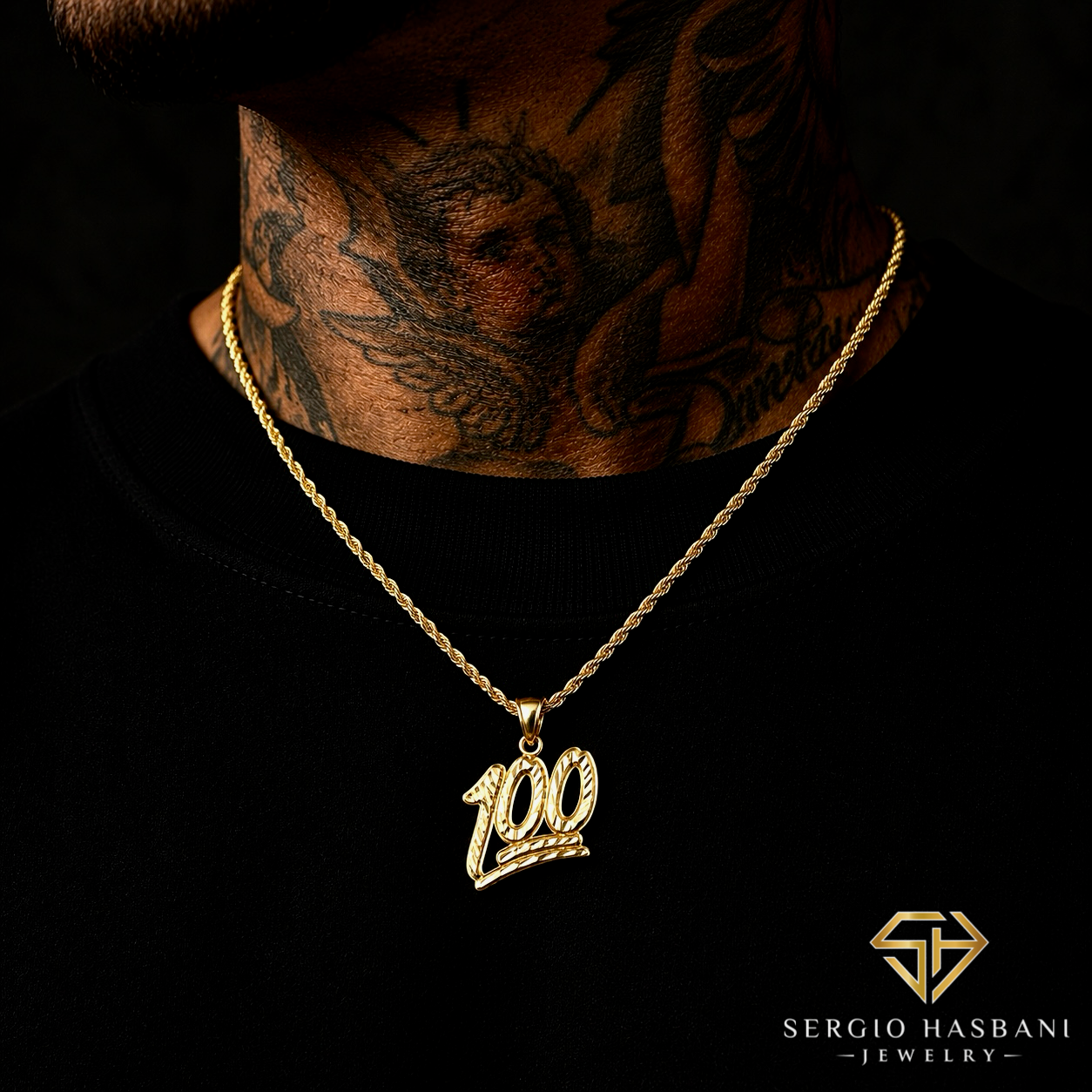 10K ONE HUNDRED Pendant
