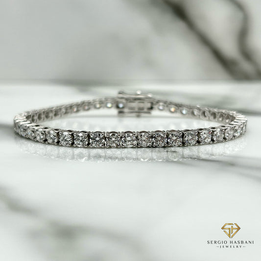 10K 3.5MM VVS Lab Diamond Tennis Bracelet