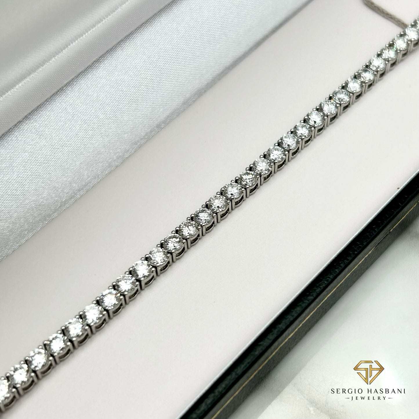 10K 3.5MM VVS Lab Diamond Tennis Bracelet