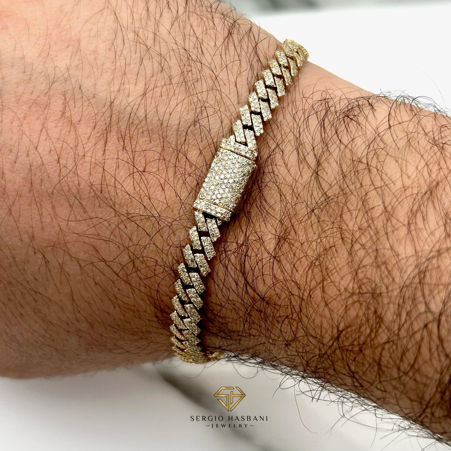 10K 6MM Diamond Cuban Bracelet