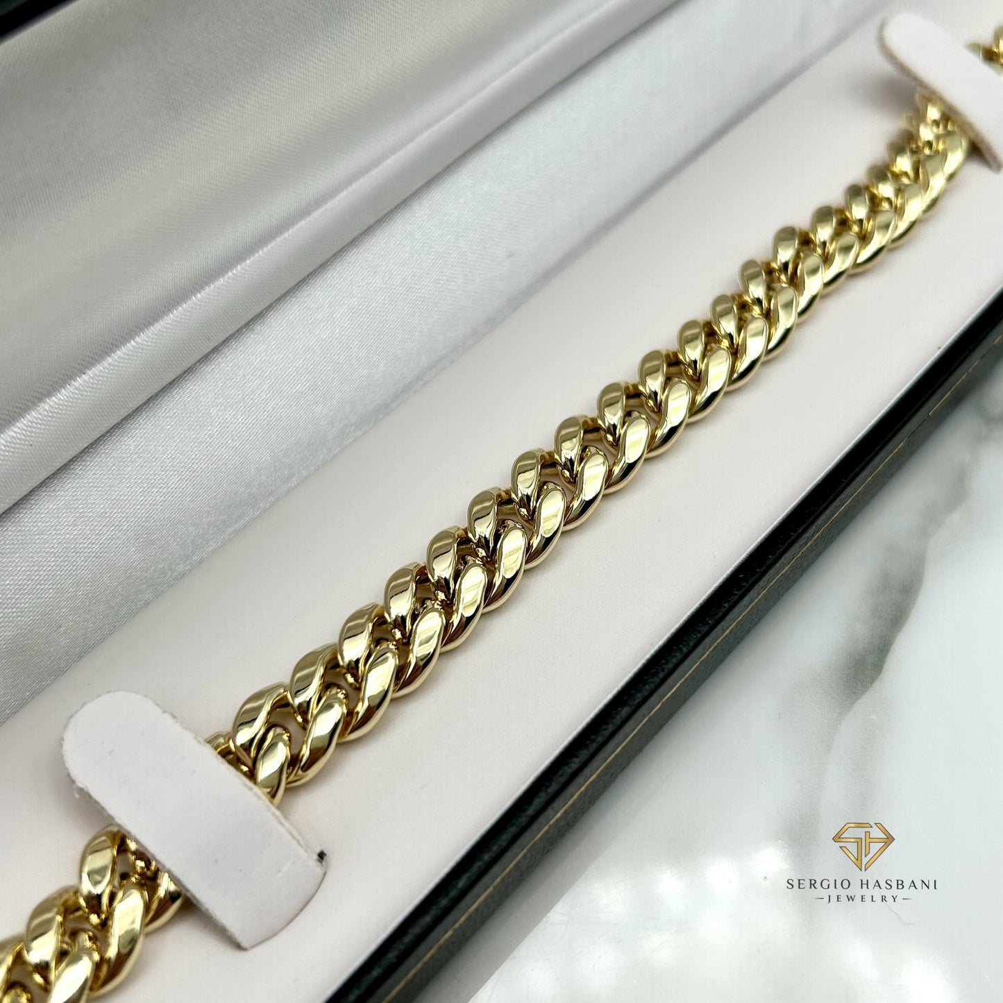 10K 9.5MM Cuban Link Bracelet