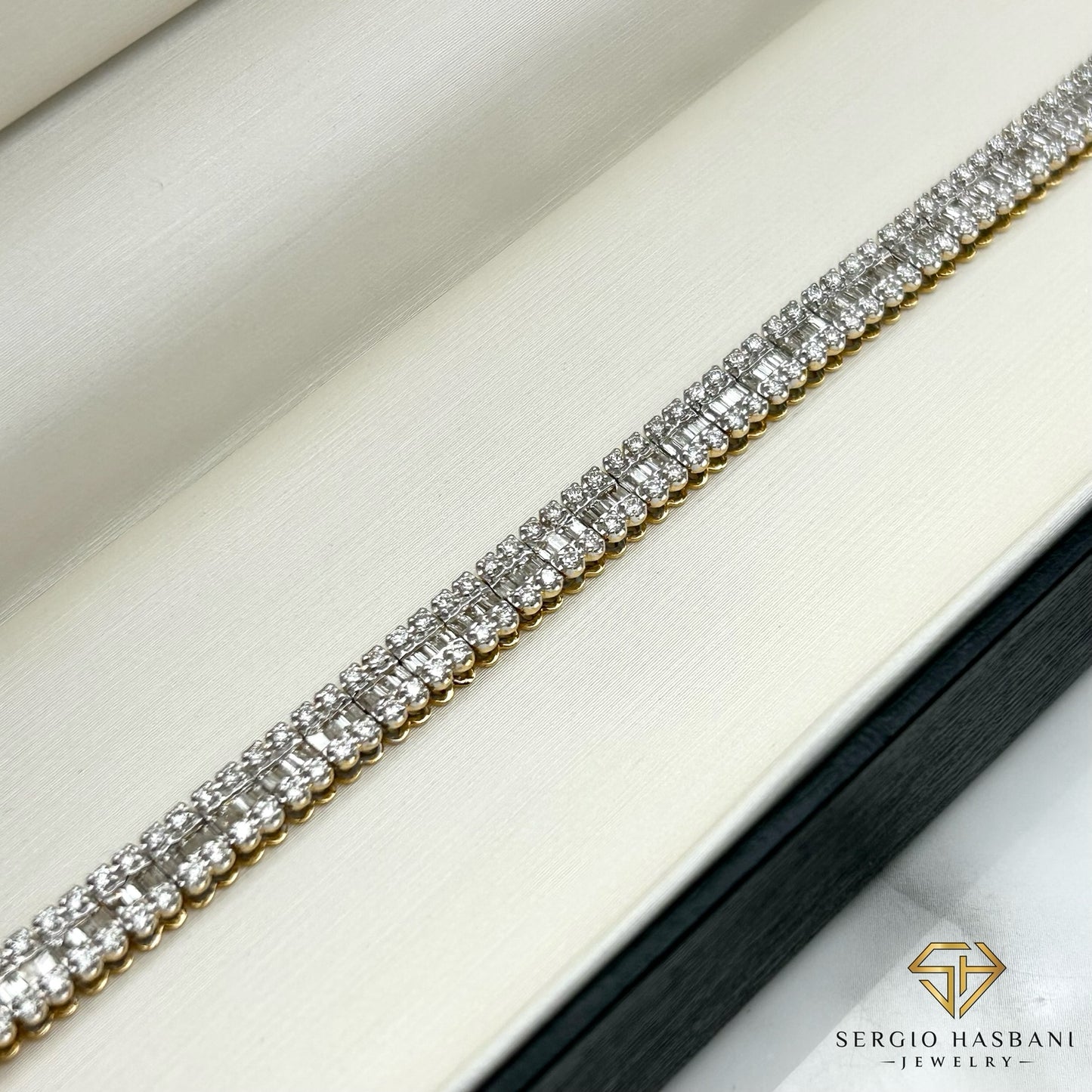 10K BARRIL VVS/VS Lab Diamond Bracelet