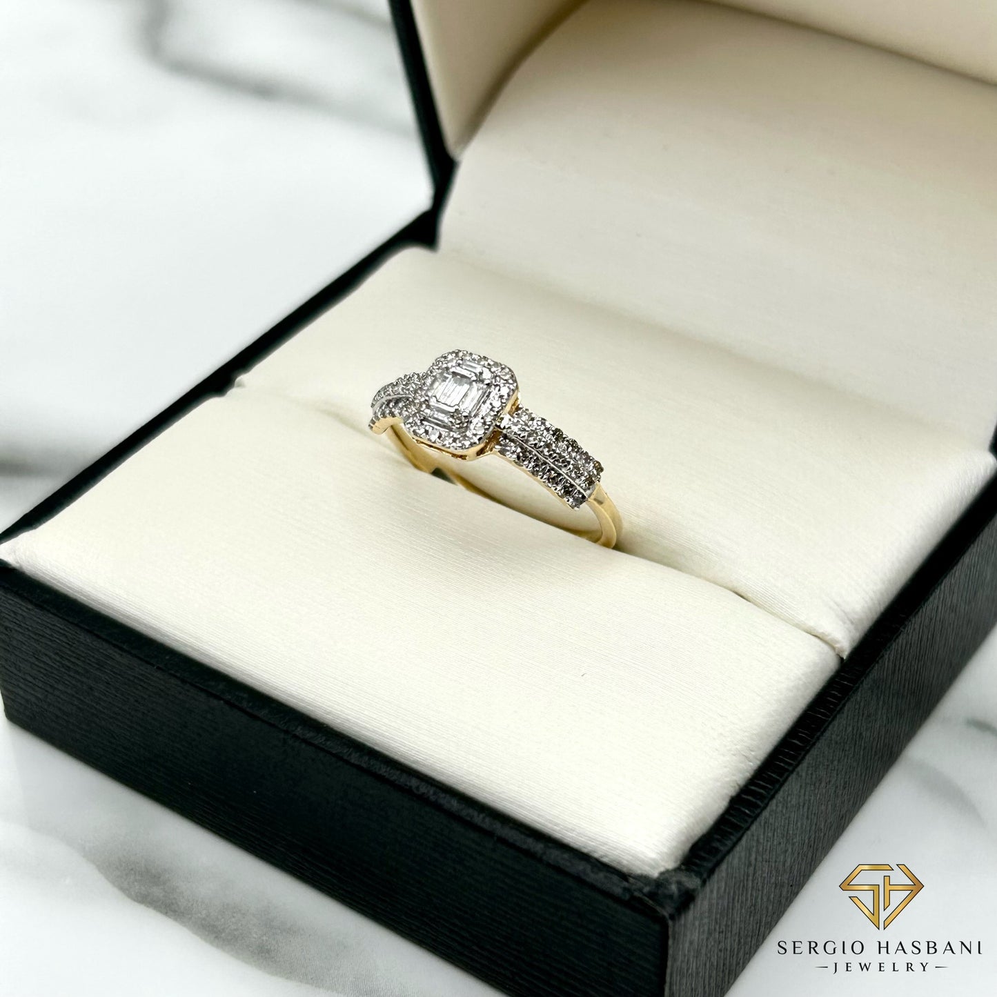 10K BARYA Diamond Ring
