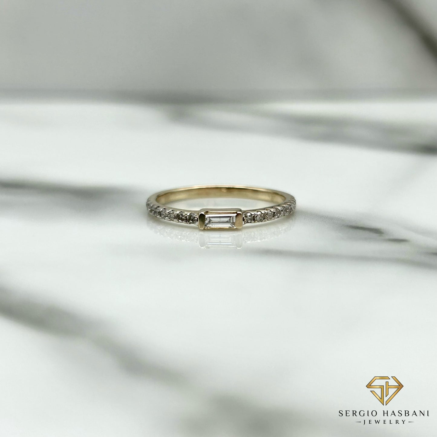 10K BIACI Diamond Ring