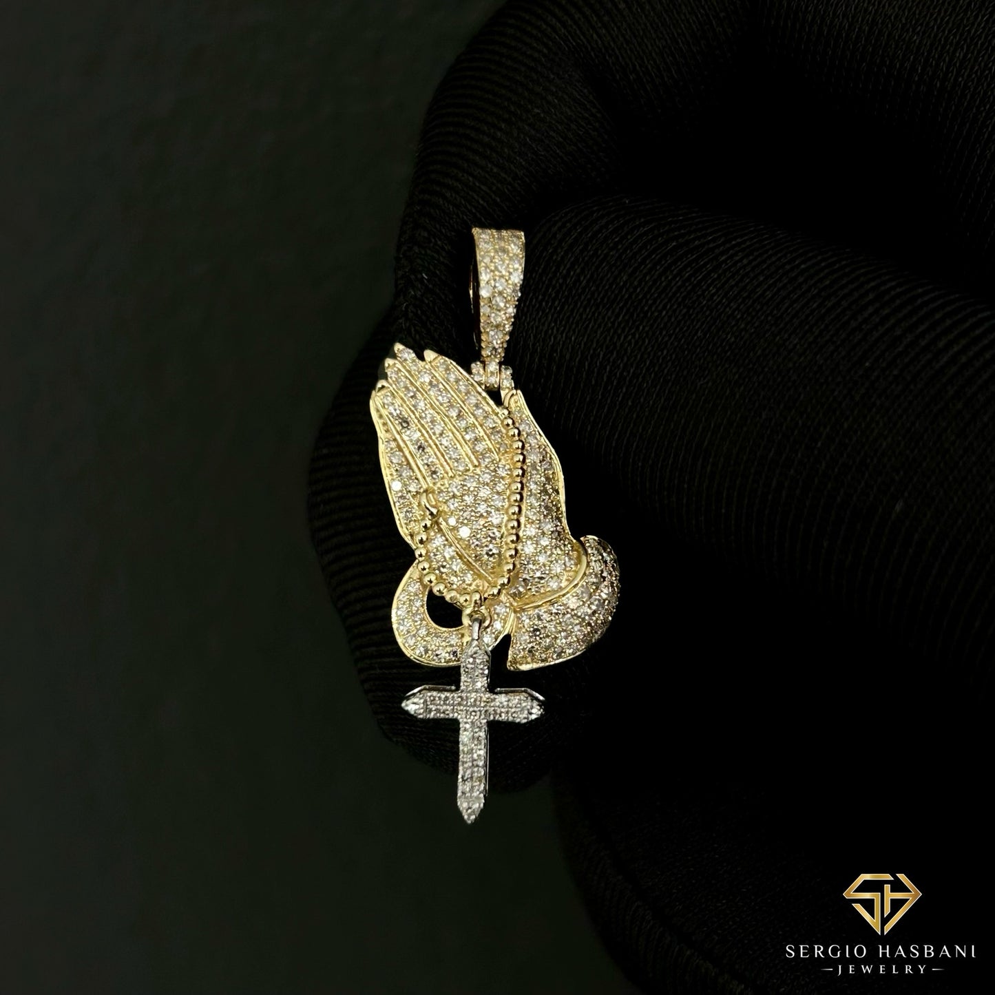 10K BLESSED Diamond Pendant
