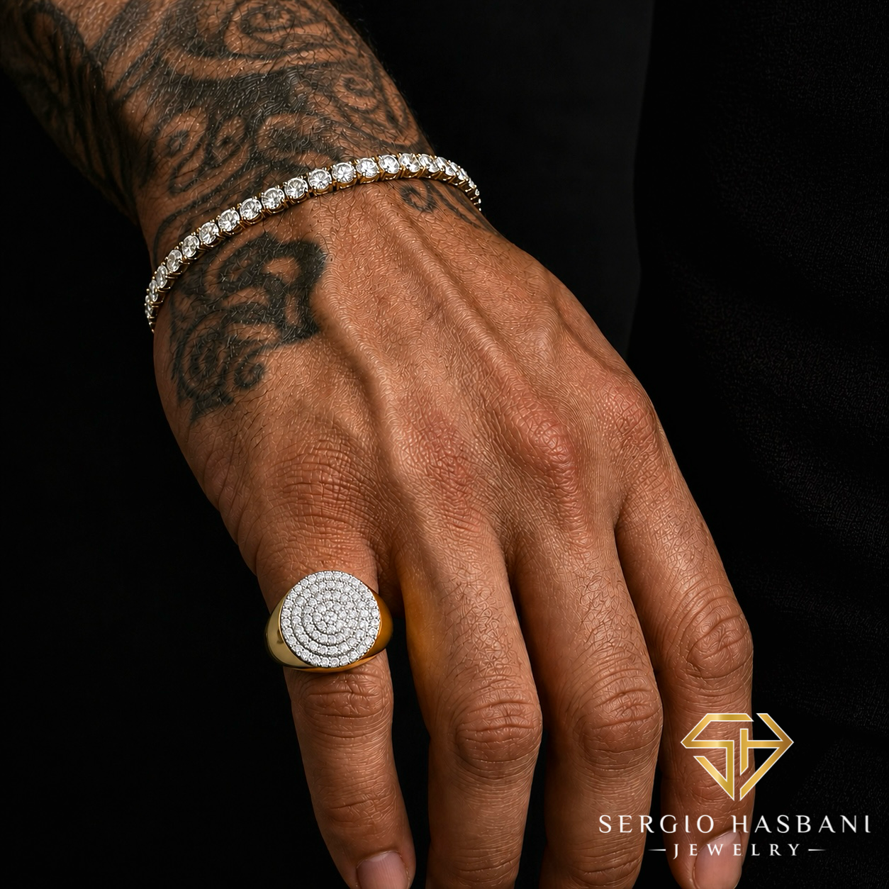10K CAKE VVS Lab Diamond Ring