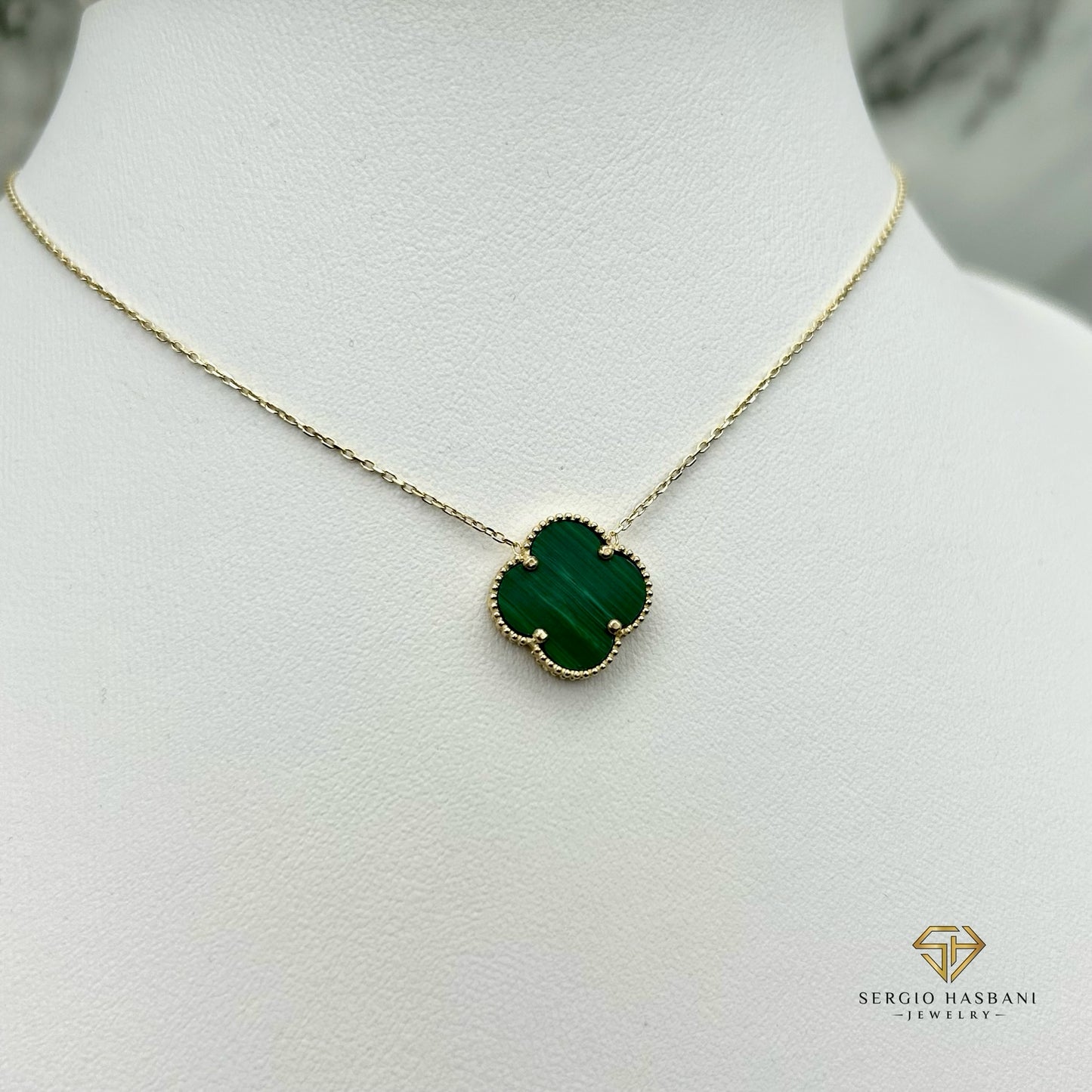 10K CLOVER Necklace