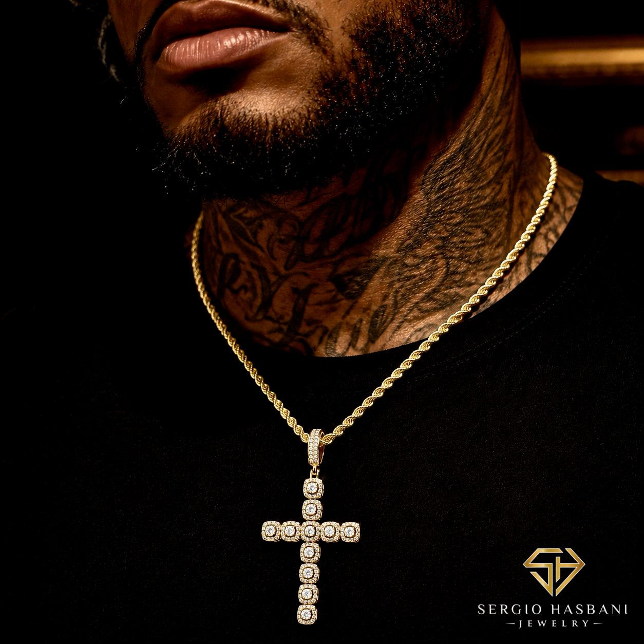10K CROSS8 Diamond Cross