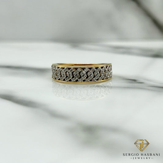 10K CUBAND Diamond Ring