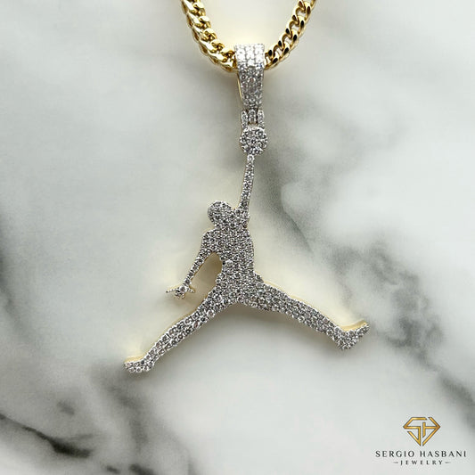10K DUNK VVS Lab Diamond Pendant