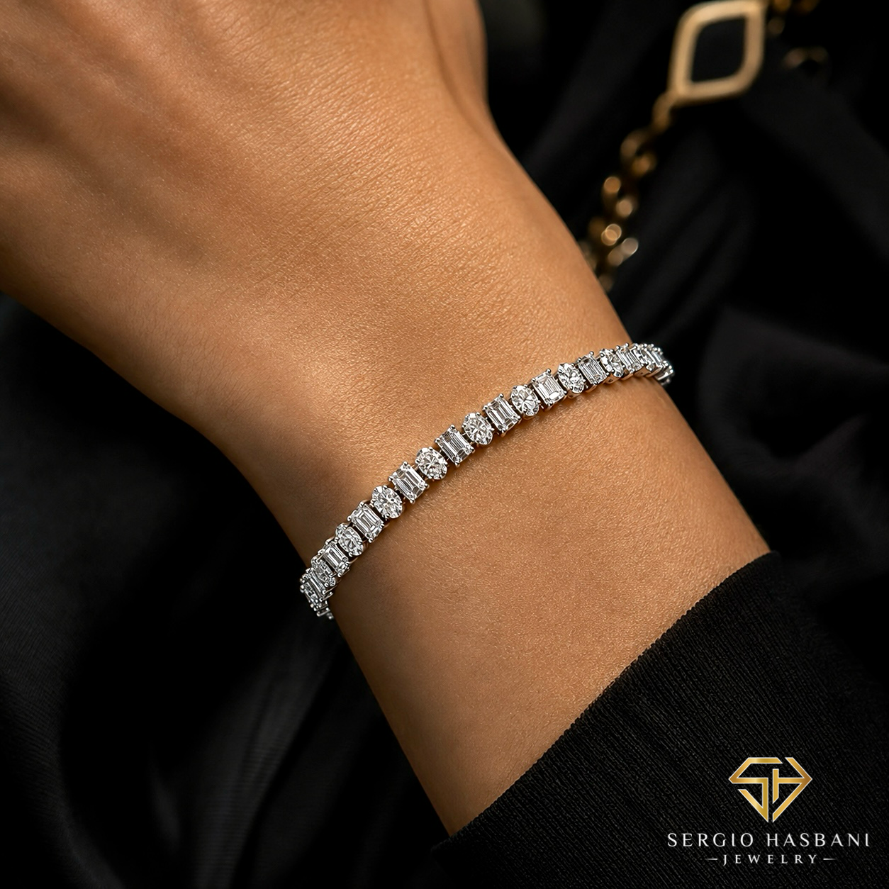 10K EMELOVA VVS Lab Diamond Bracelet