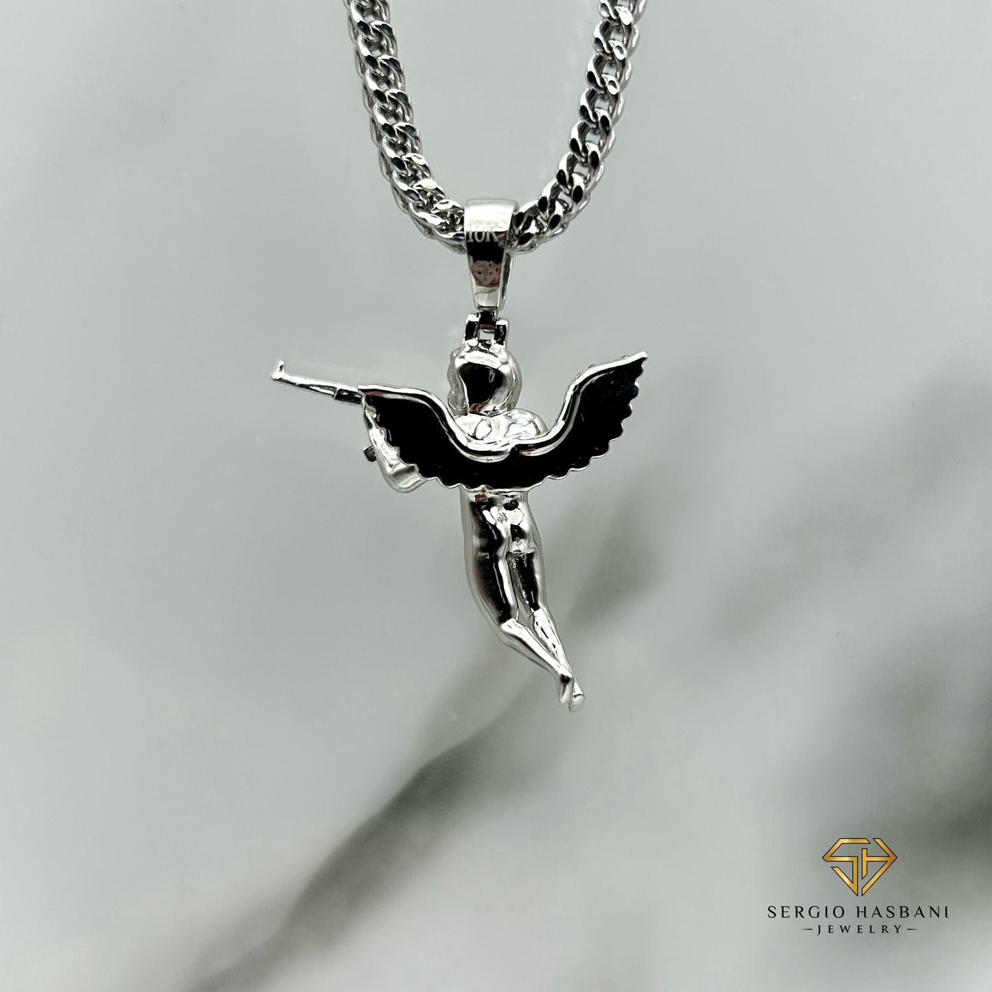 10K GANJEL Diamond Pendant