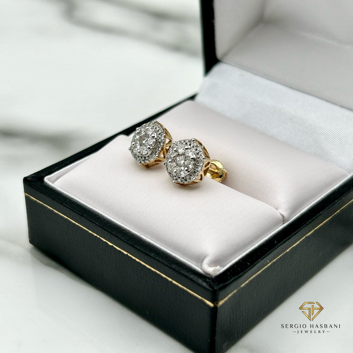 10K HEXO Diamond Studs