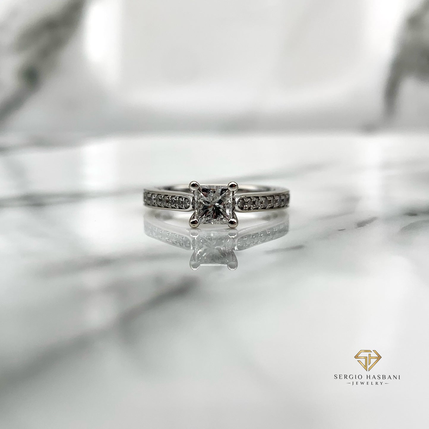 14K KALIFA Diamond Ring