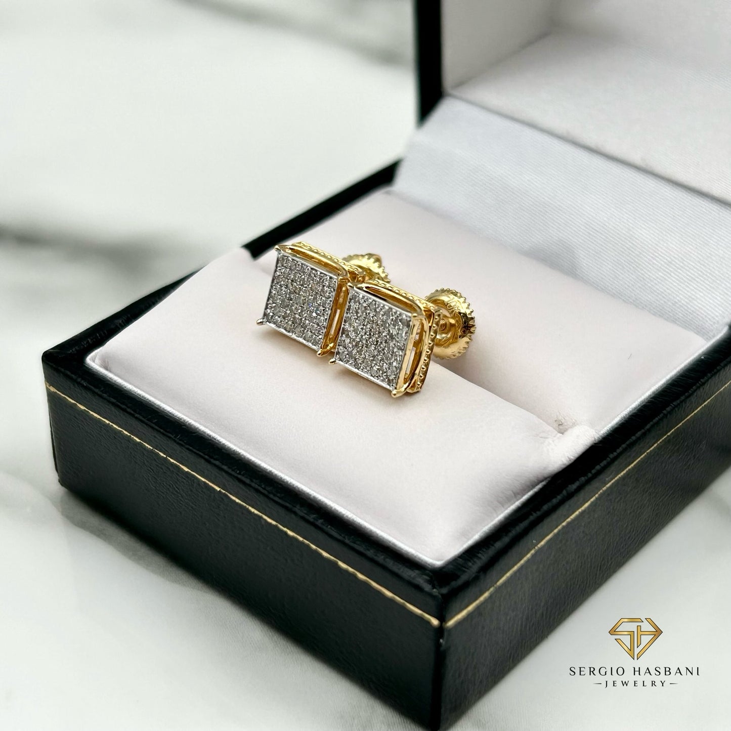 10K KLUBB Diamond Earrings