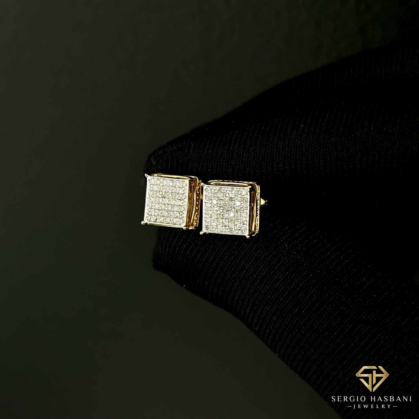 10K KLUBB Diamond Earrings
