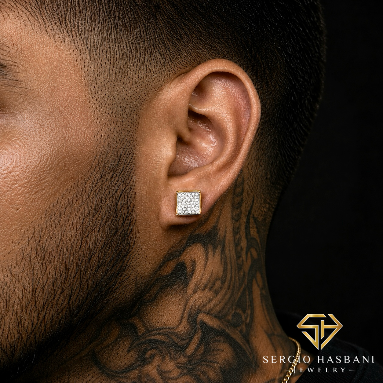 10K KLUBB Diamond Earrings