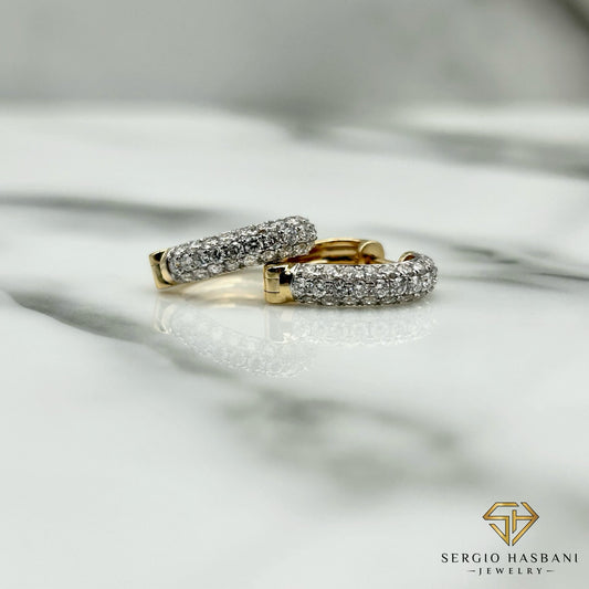 10K LOVHUGGS VVS Lab Diamond Earrings