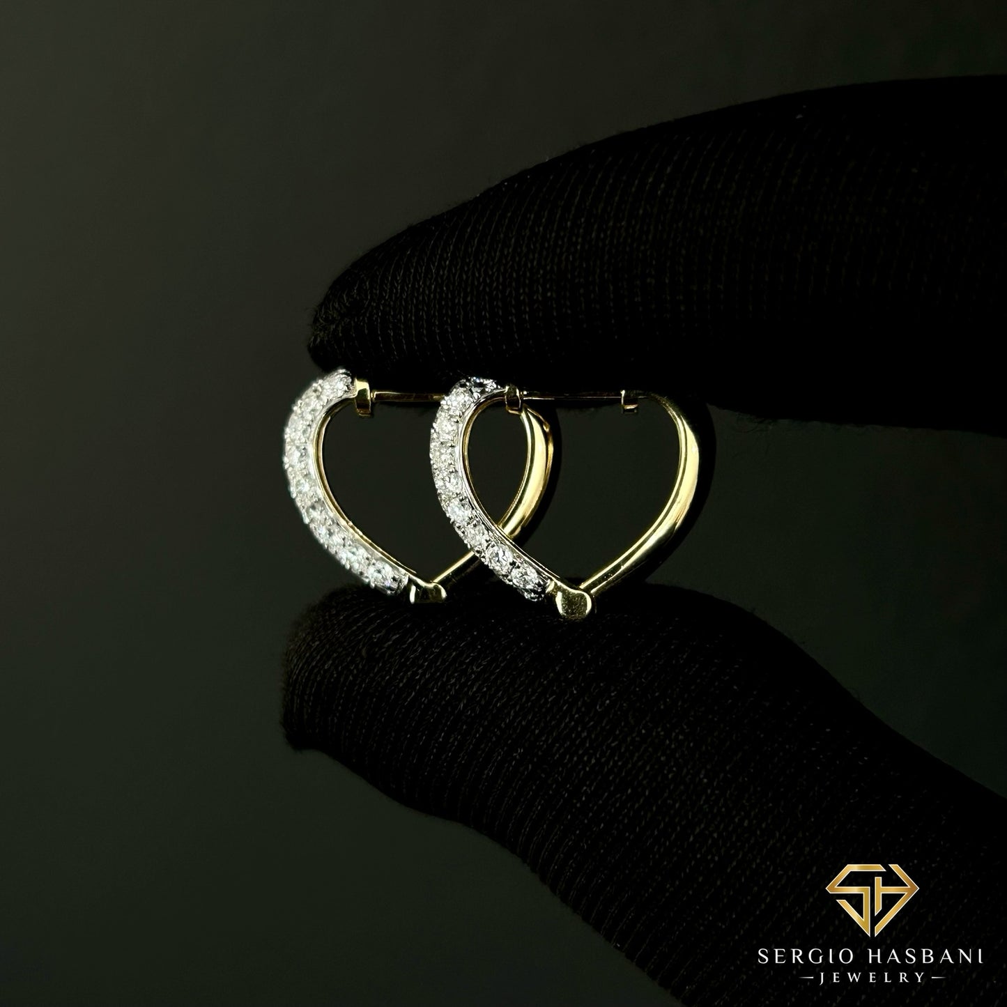 10K LOVHUGGS VVS Lab Diamond Earrings