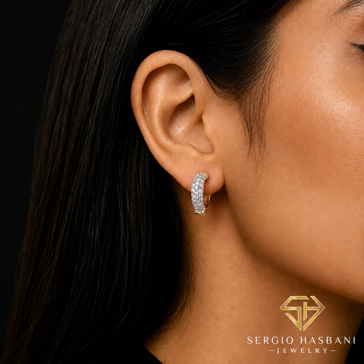 10K LOVHUGGS VVS Lab Diamond Earrings