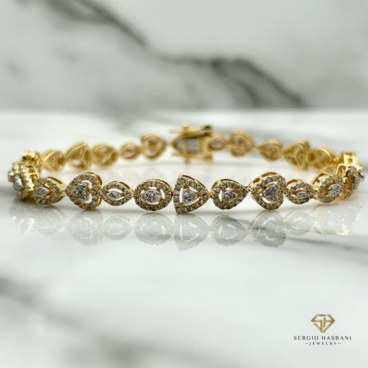 10K LOVMIX Diamond Bracelet