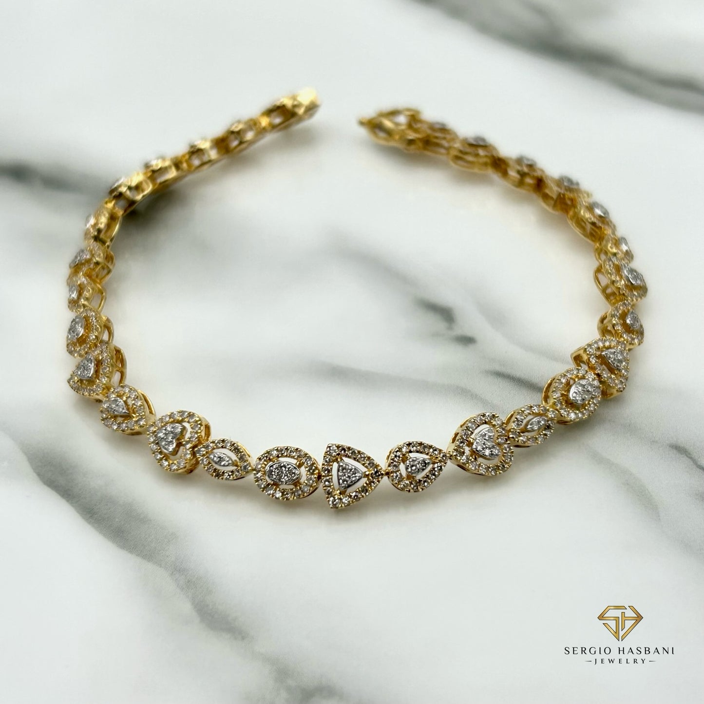 10K LOVMIX Diamond Bracelet