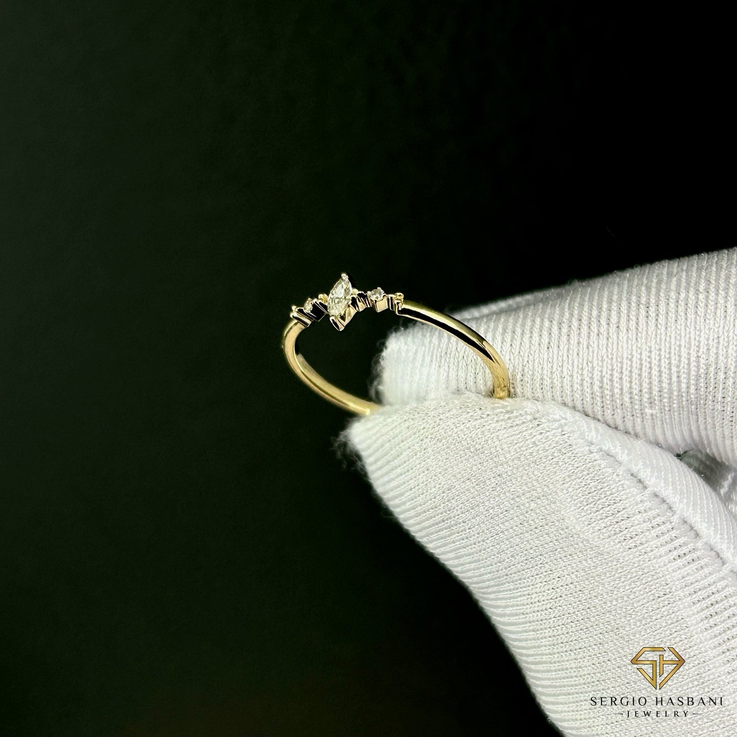 10K MARBELLA Diamond Ring