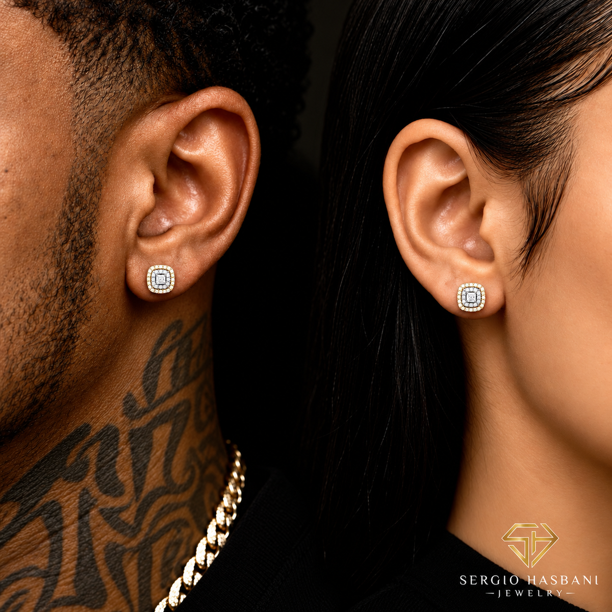 10K MUZE Diamond Earrings