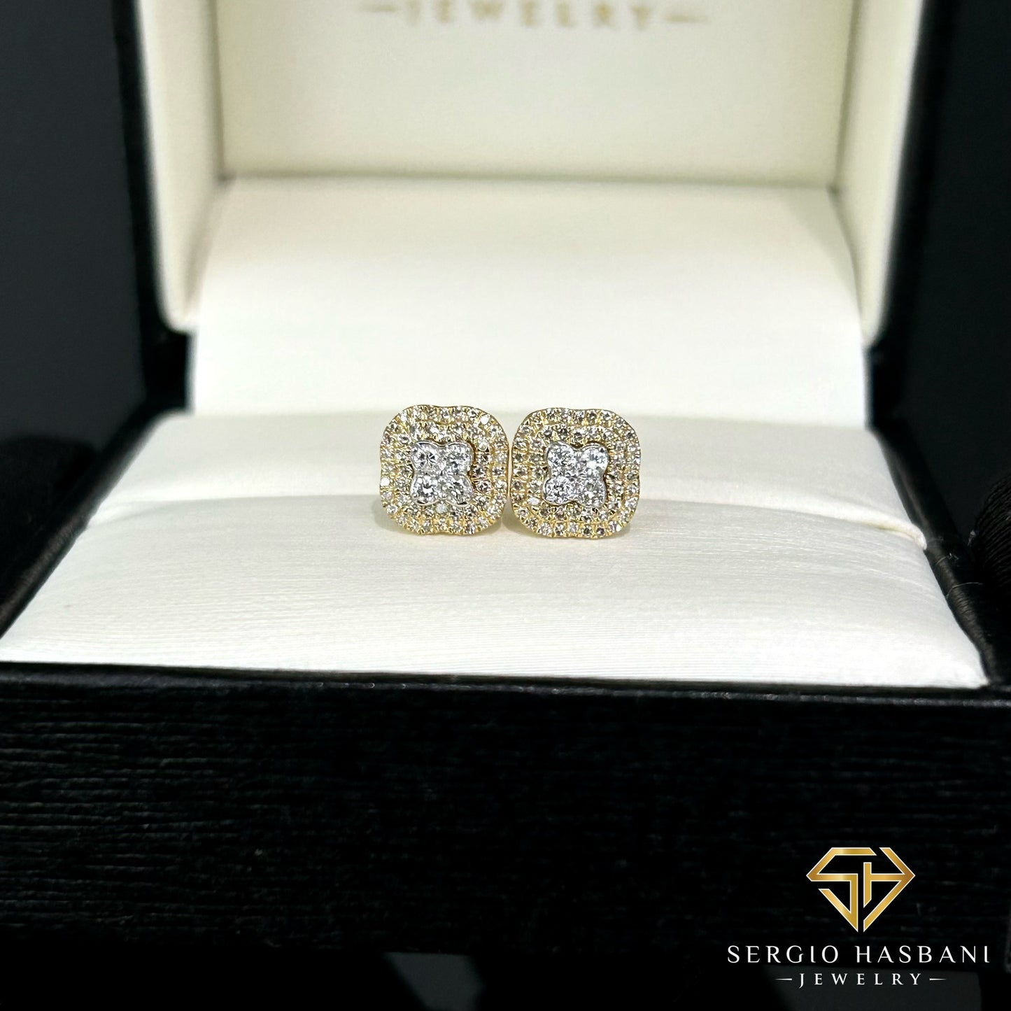 10K NUAGE2T Diamond Earrings