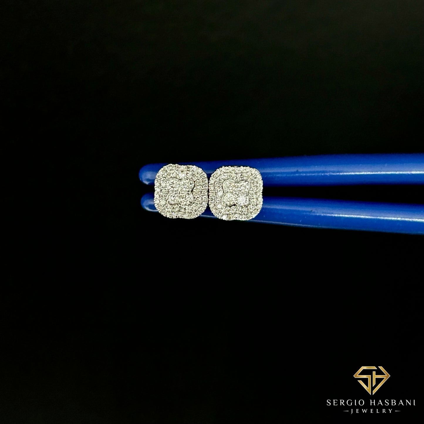 10K NUAGE Diamond Earrings