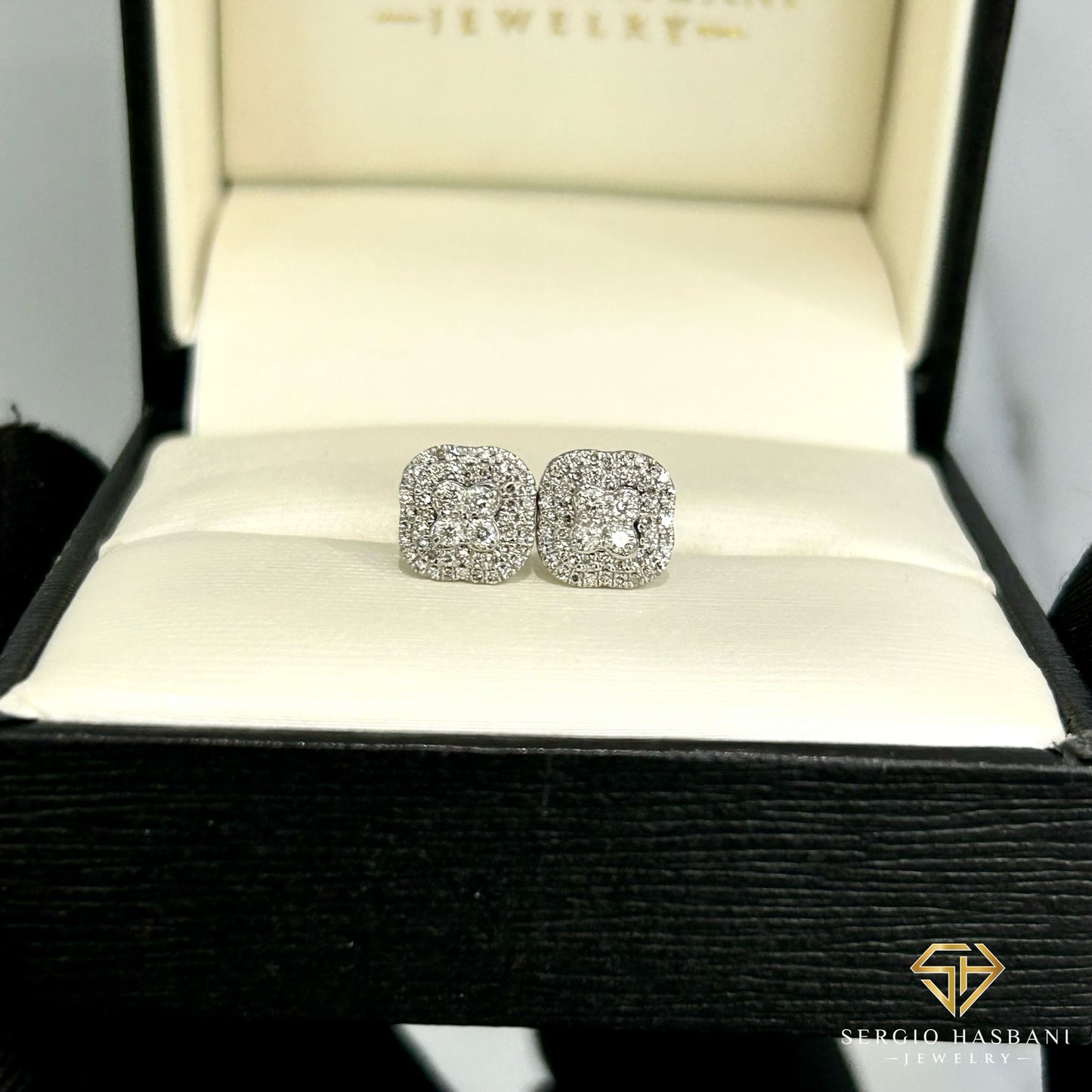 10K NUAGE Diamond Earrings