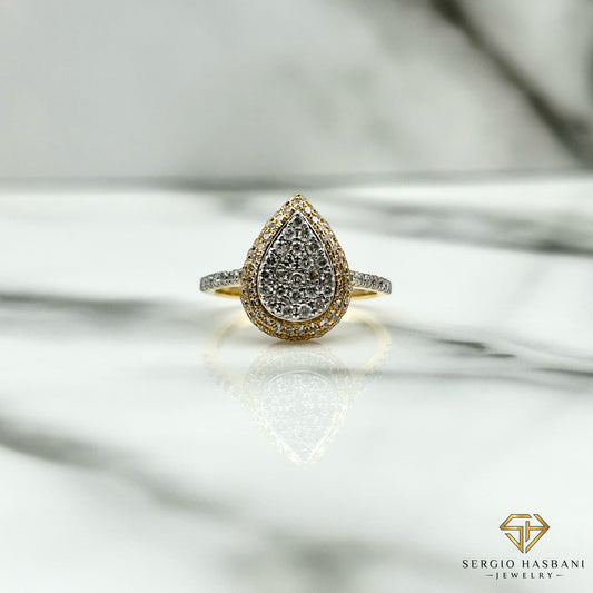 10K PEARA Diamond Ring