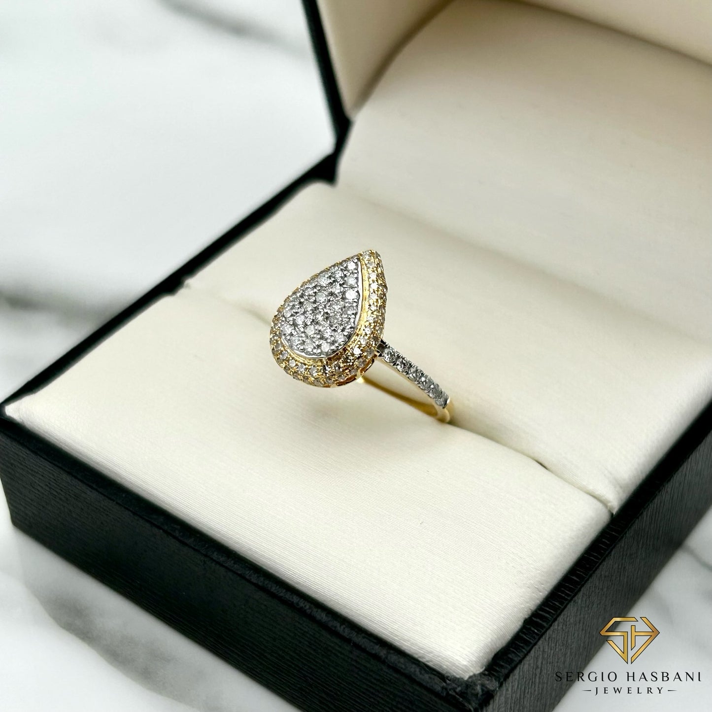 10K PEARA Diamond Ring