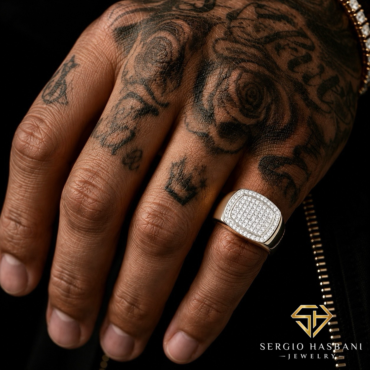 10K POSH Diamond Ring