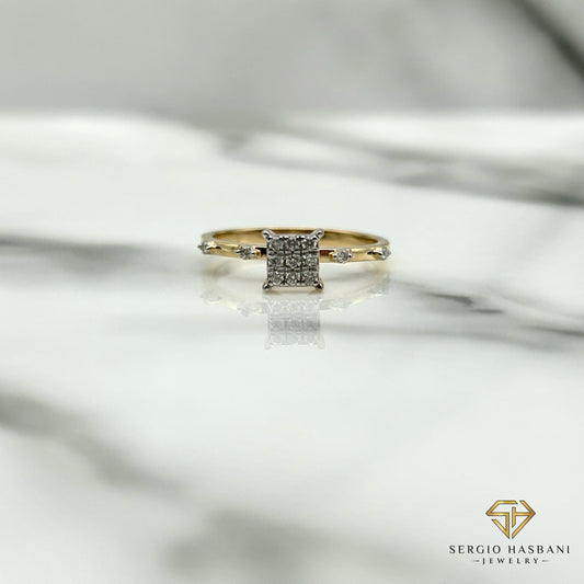 10K PRIZA Diamond Ring