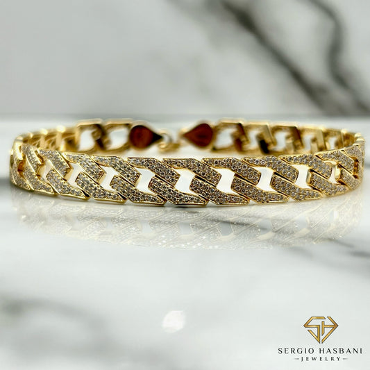 10K RAZR VVS Lab Diamond Bracelet