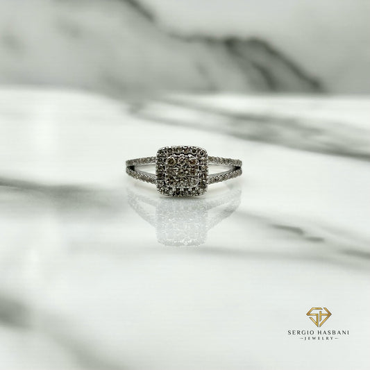 10K SHEELA Diamond Engagement Ring