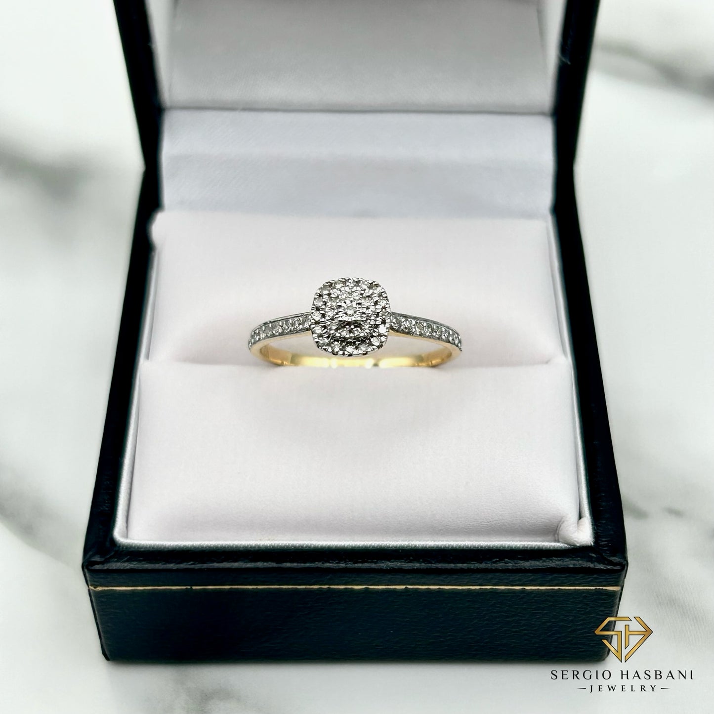 10K SHILI Diamond Ring