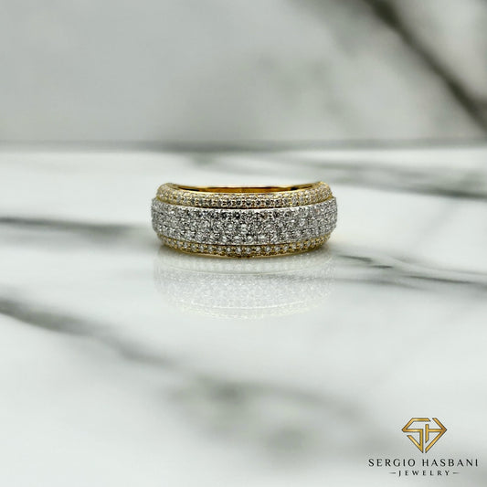 10K SHYNZ 2TONE VVS Lab Diamond Ring