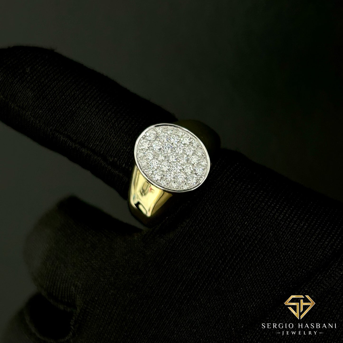 10K SIGNET VVS Lab Diamond Ring