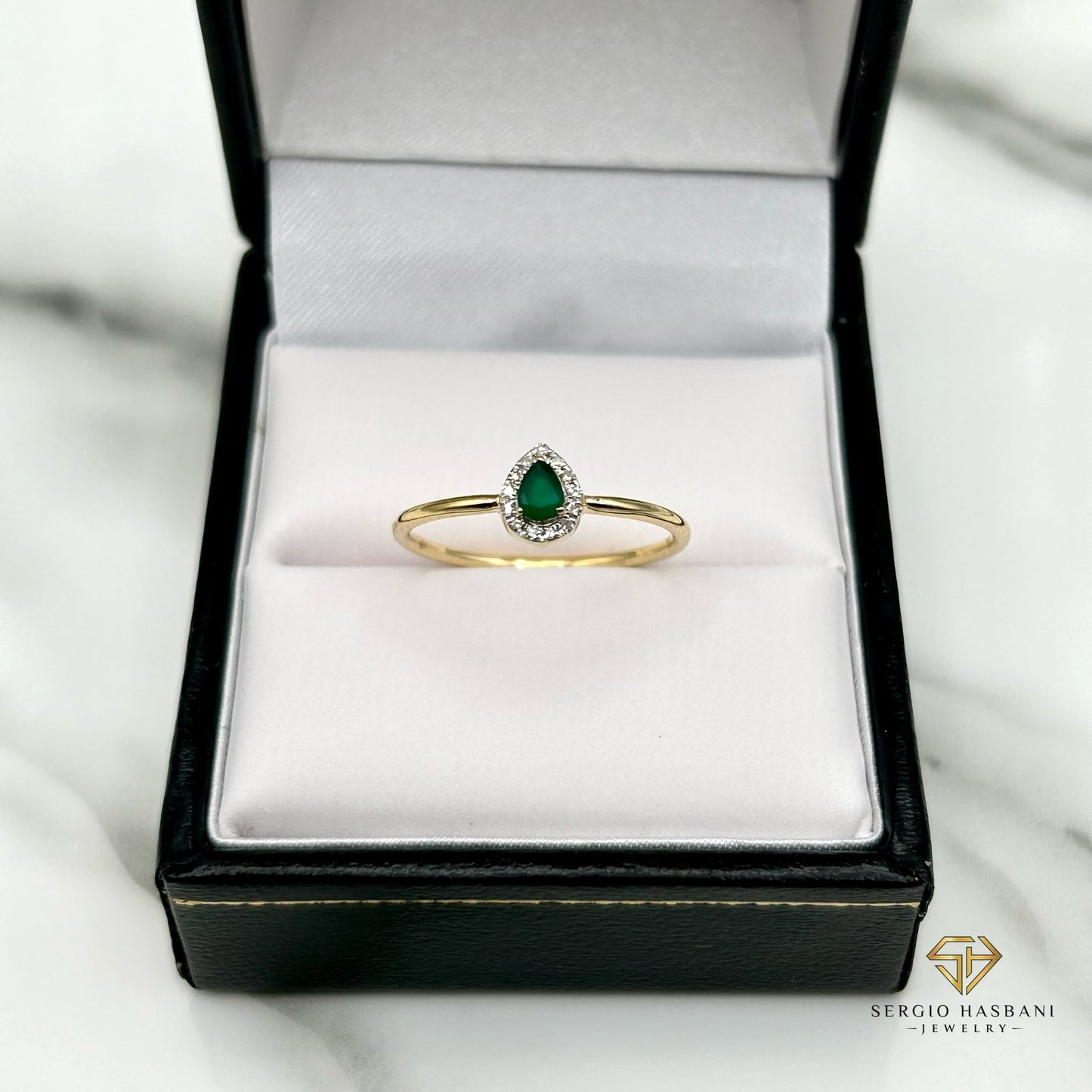 10K SIRINA GREEN Diamond Ring