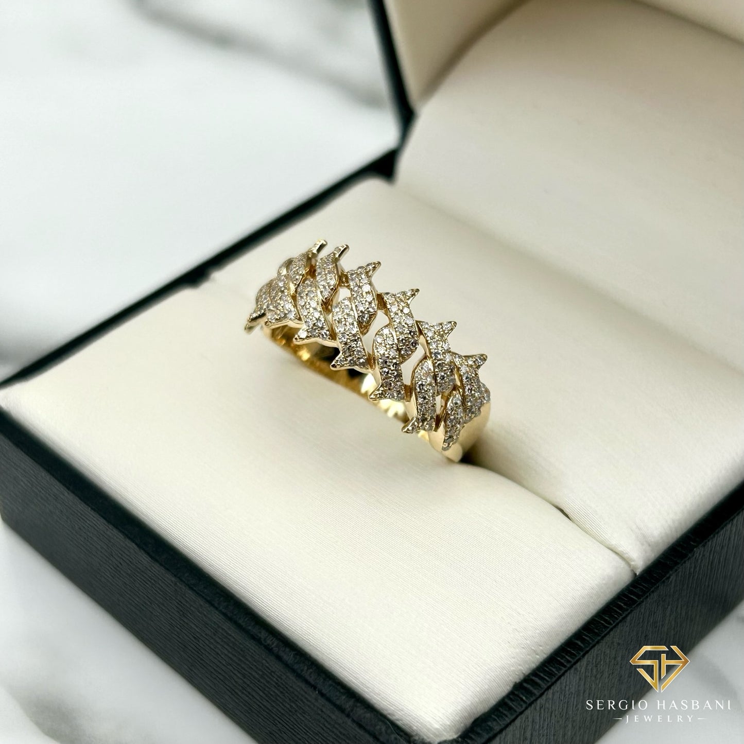 10K SPYKE2 Diamond Ring