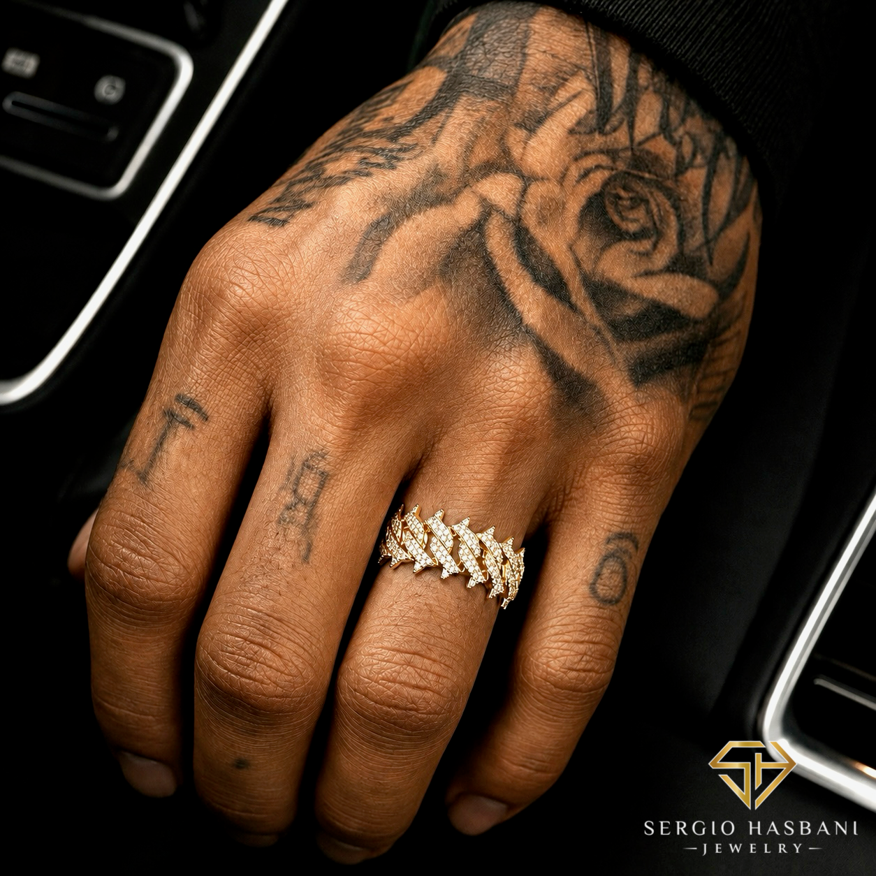 10K SPYKE2 Diamond Ring