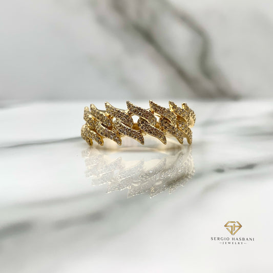 10K SPYKE Diamond Ring