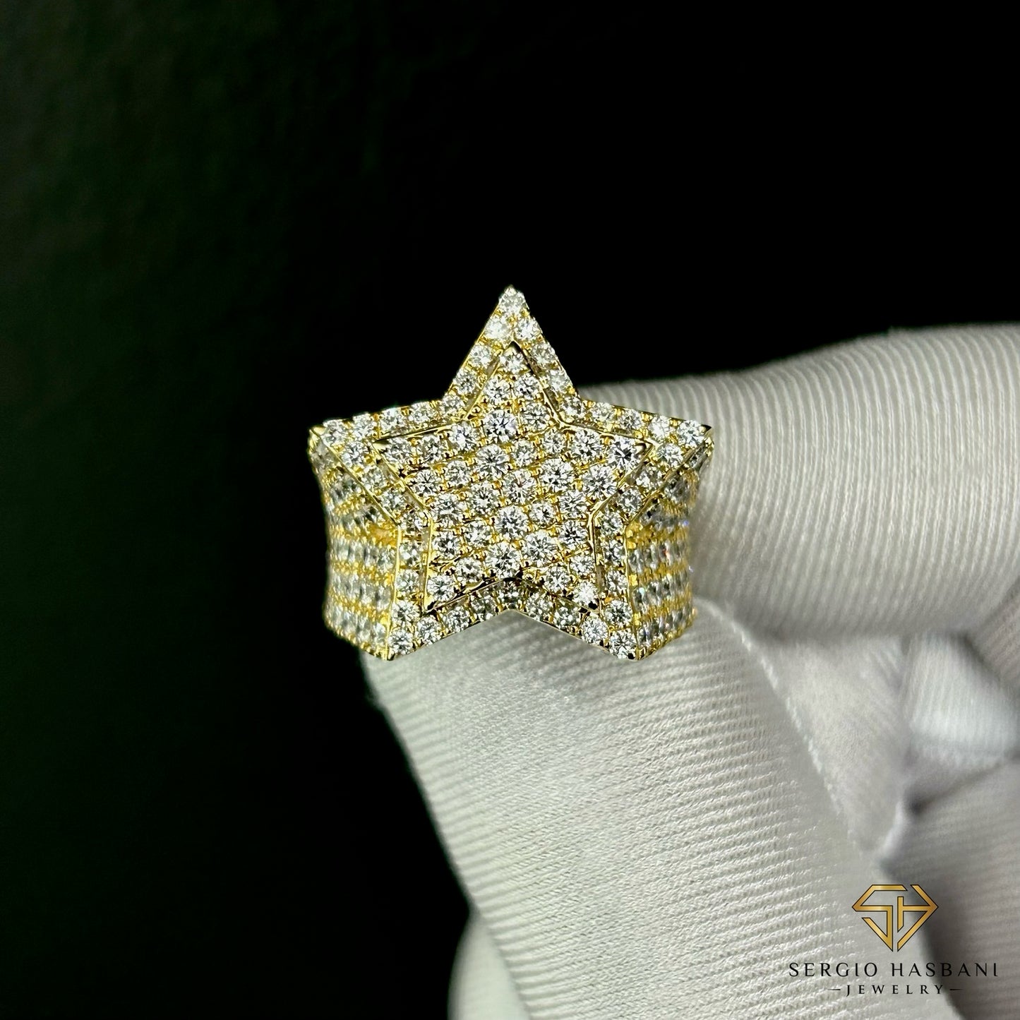 10K STAR VVS Lab Diamond Ring