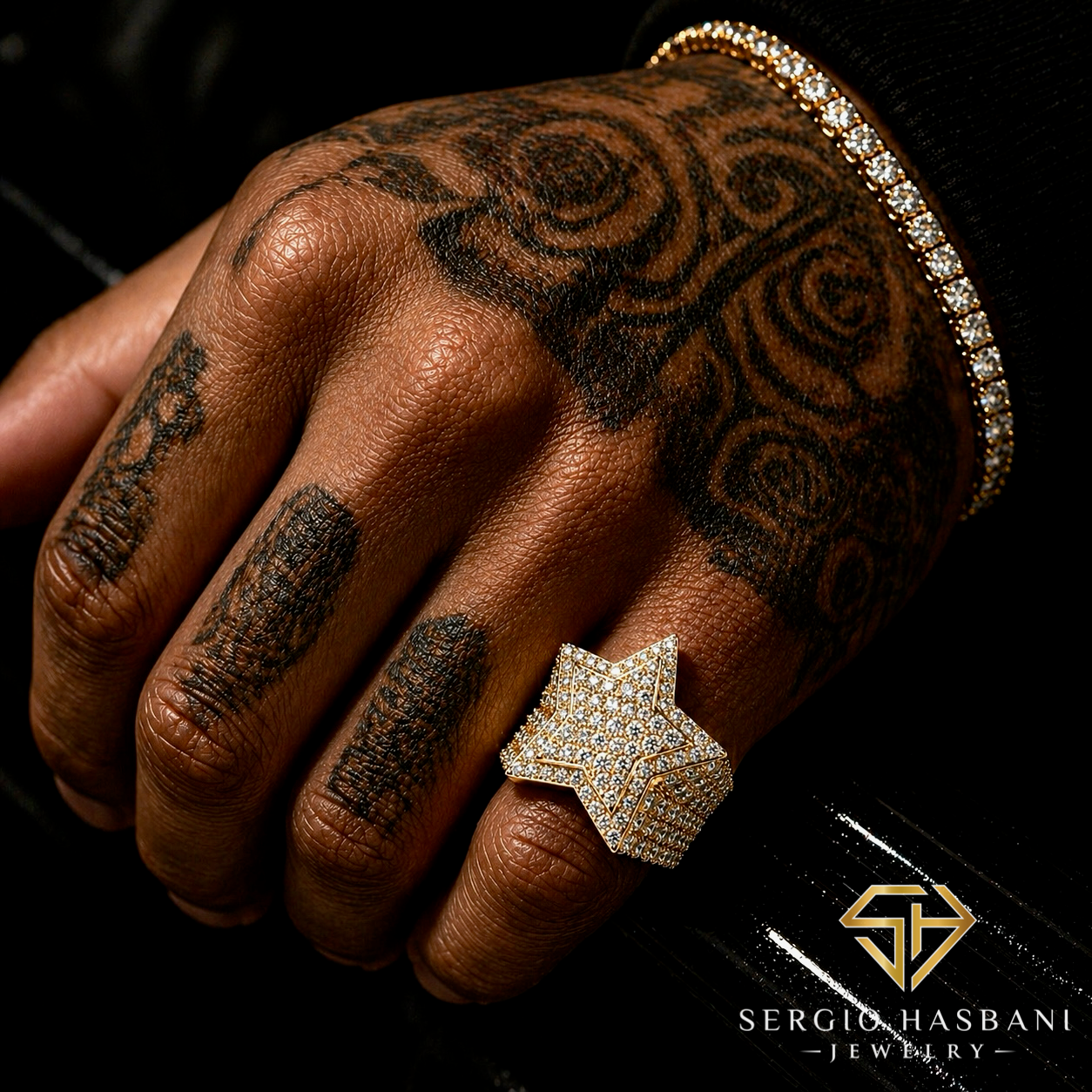 10K STAR VVS Lab Diamond Ring