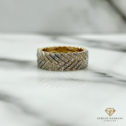 10K TRACKZ Diamond Ring