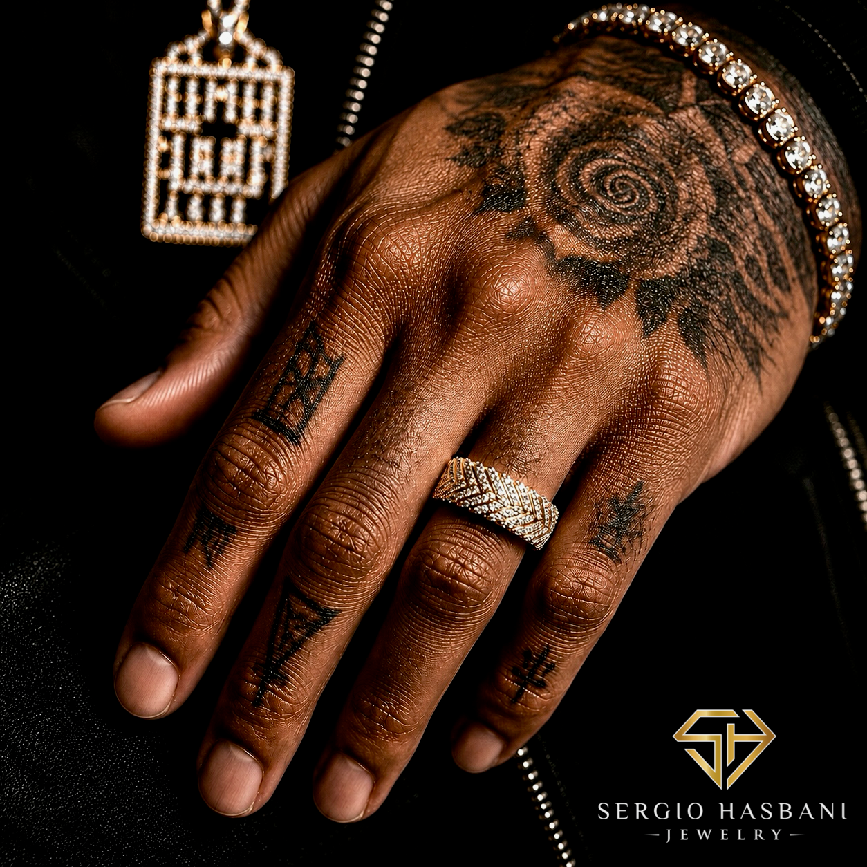 10K TRACKZ Diamond Ring