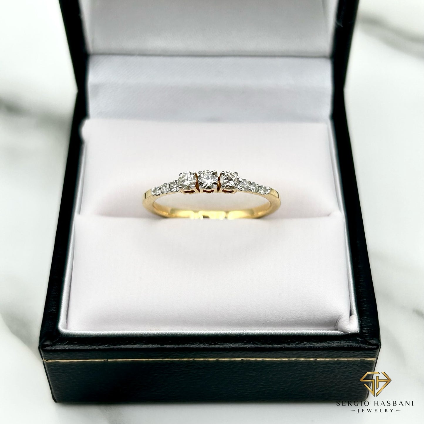 10K TRESA Diamond Ring